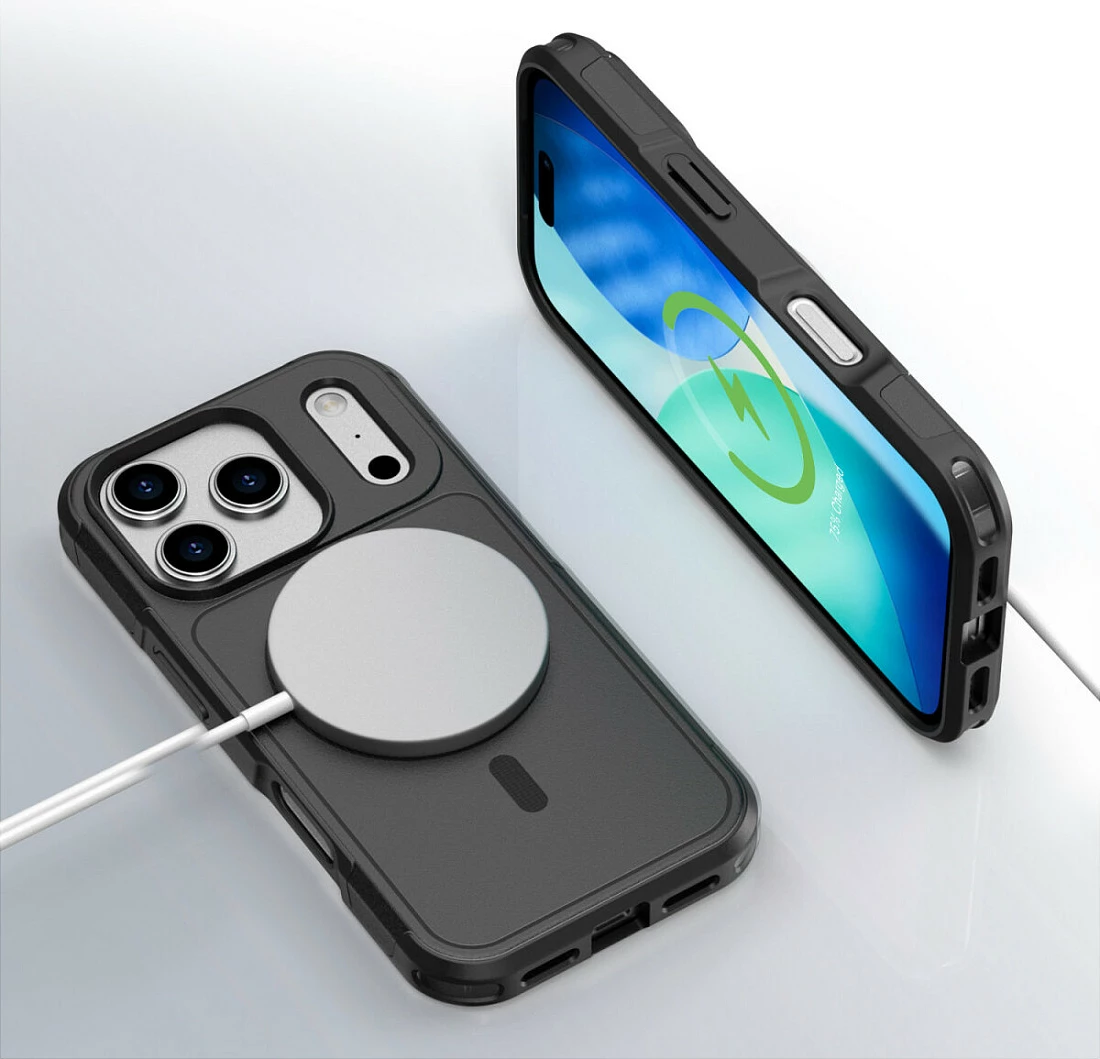 Mbështjellës 4smarts për Apple iPhone 17 Pro, i zi, shock resistant