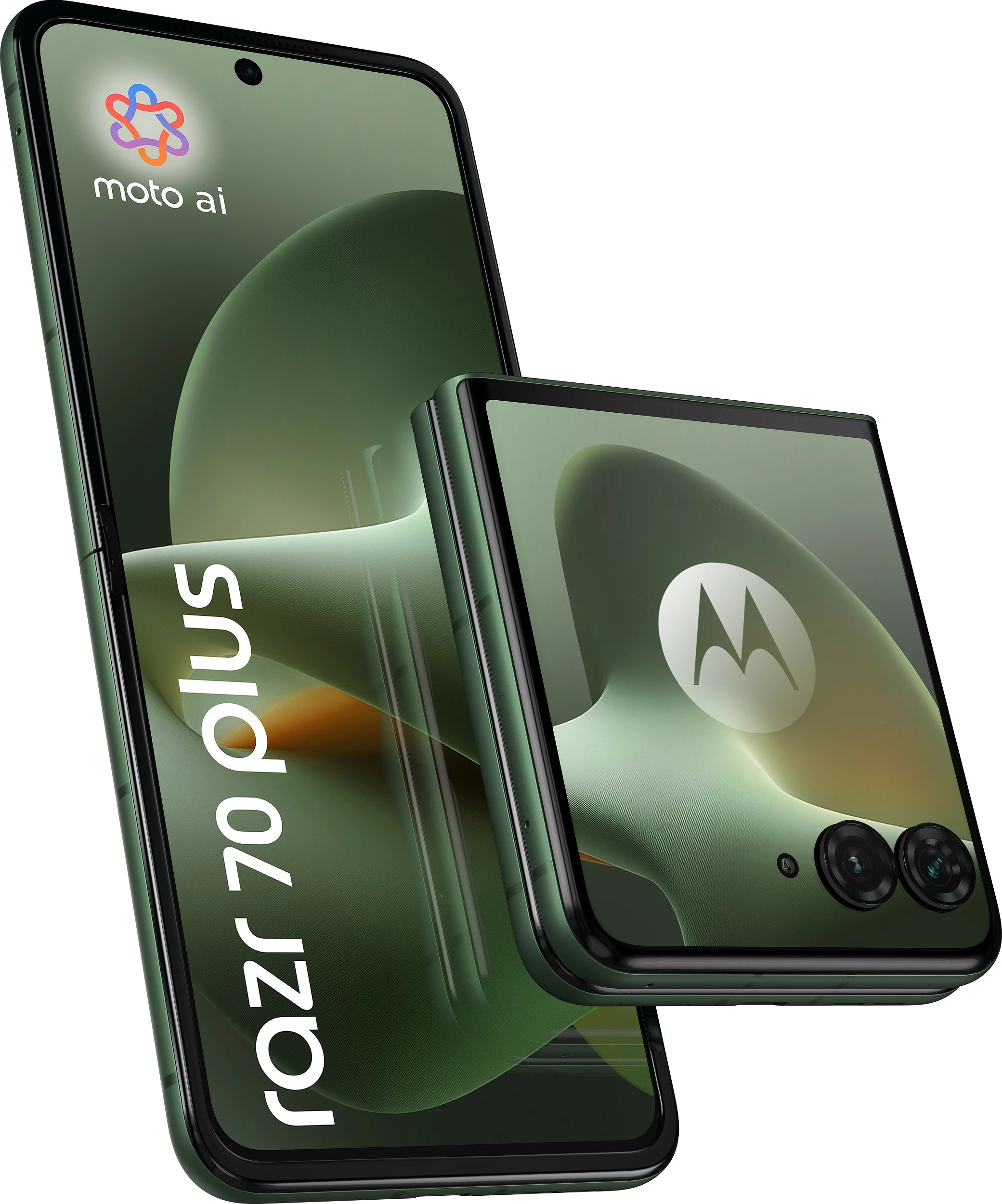 Celular Motorola razr 70 plus, 12GB RAM, 512GB, 6.9" palosës, 50MP, Dark Green