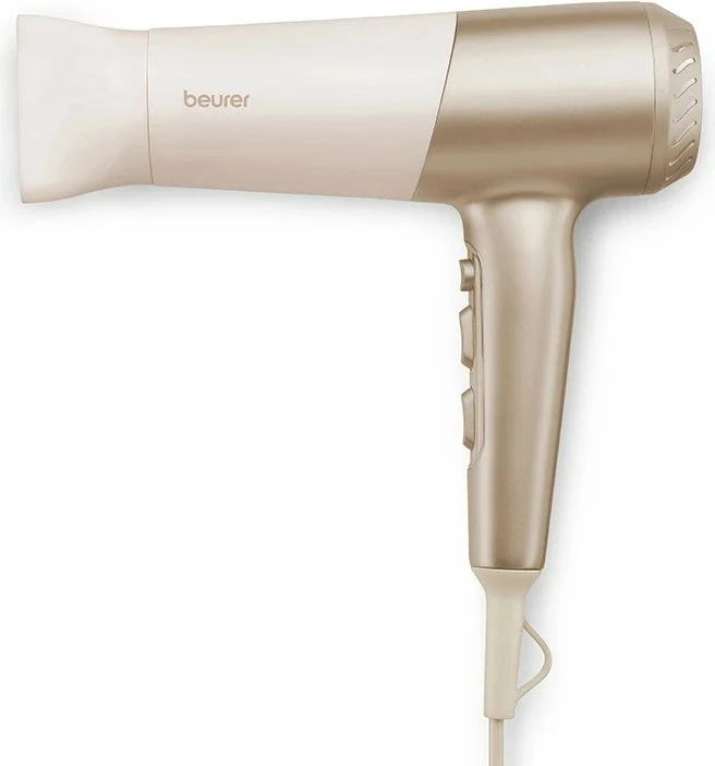 Fen Beurer HC70 2100W me jonizim, difuzor + koncentrator, Gold, set me çantë