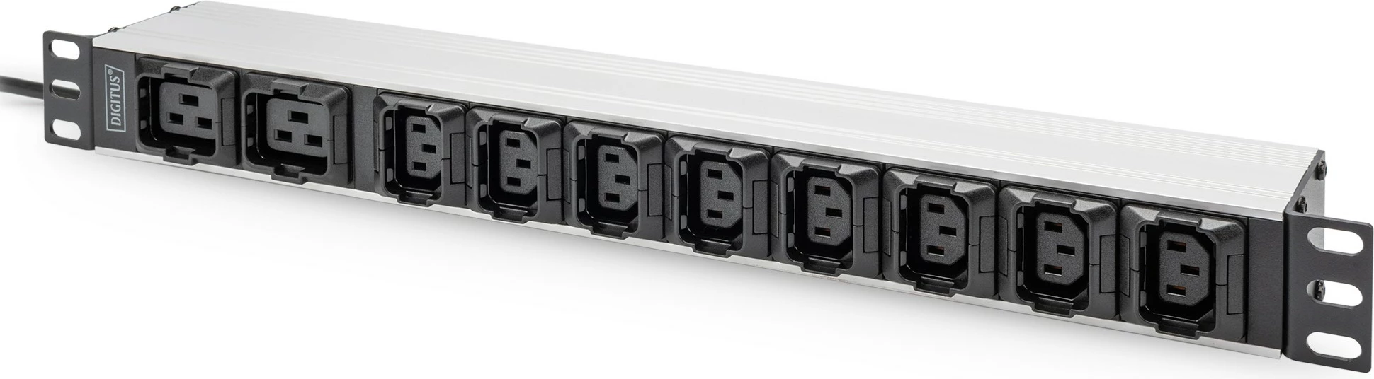 PDU Digitus 1U, 8x C13, 2x C19, alumini