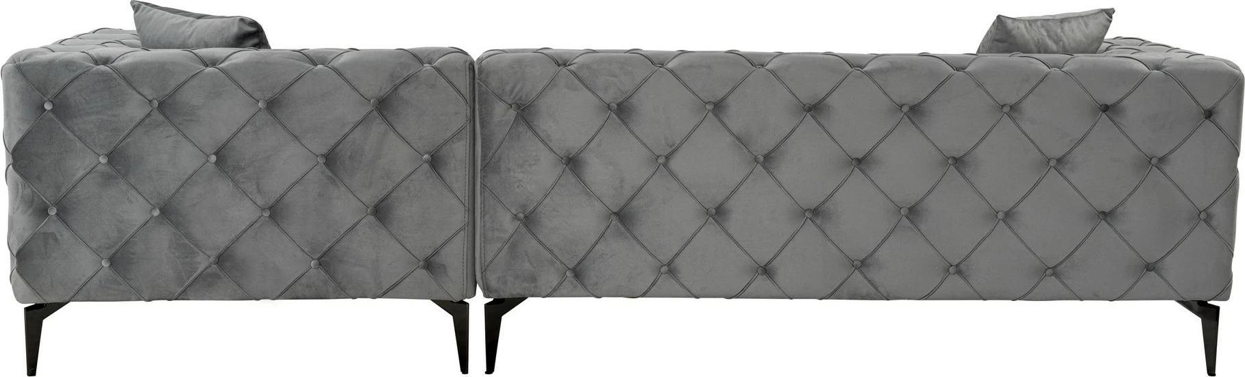 Këndare Atelier del Sofa Como Eco, e djathtë, anthracite, e zezë
