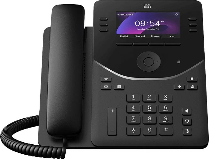 Telefon IP Cisco DP-9851-K9, 6 linja, ekran LCD 3.7", Gigabit Ethernet, i zi