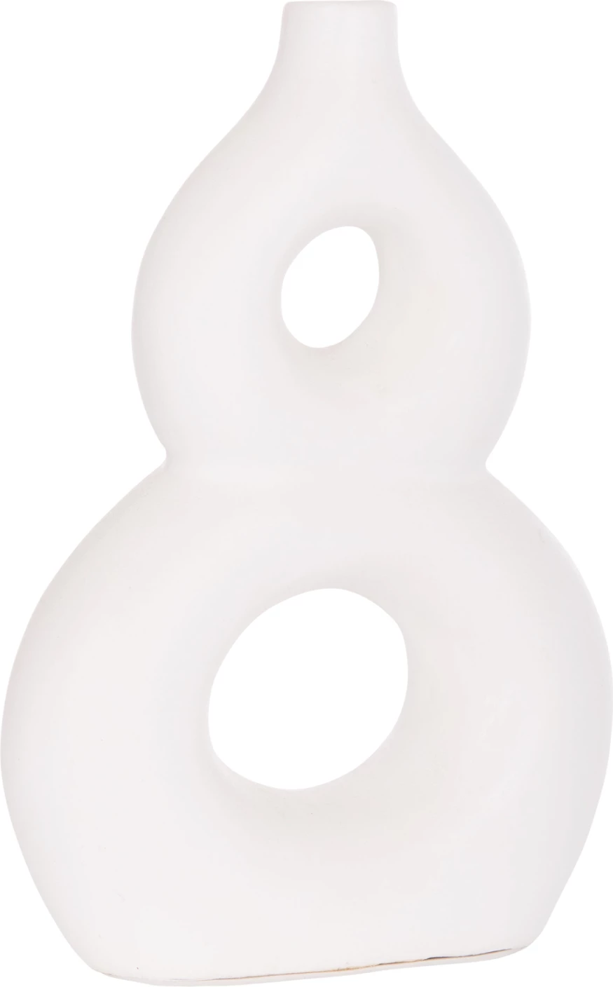 Vazo dekorative tavoline FIORIN, terrakotë e bardhë, FH4666.02S, 21x7.5x31cm