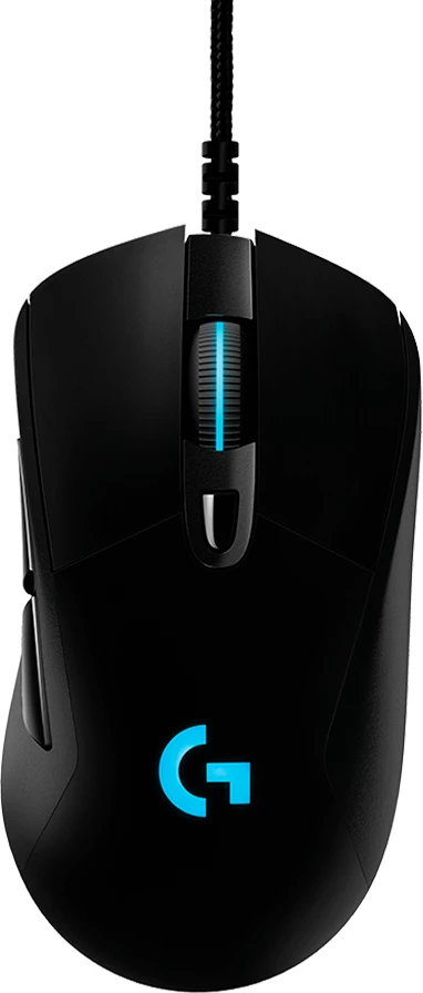 Maus gaming Logitech G403 HERO Lightsync USB me kabllo, 25600 DPI, i zi