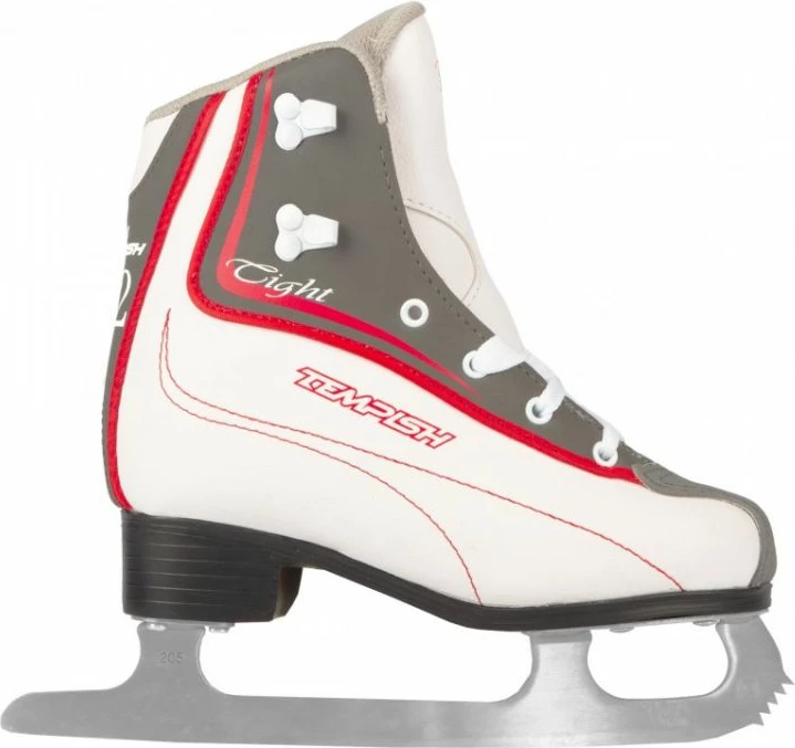 Patinat për femra Tempish, të bardha dhe gri/argjendi