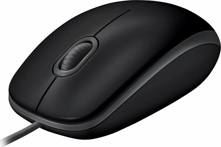 Maus Logitech B110 Silent (910-005508), me kabllo USB, 1000 dpi, 3 butona, i zi