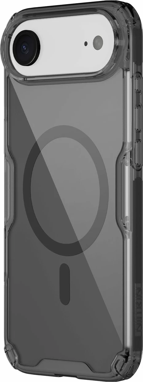 Mbështjellës Nillkin Nature TPU Pro Magnetic për iPhone 17 Air, MagSafe, Gjysem-transparent, Zi