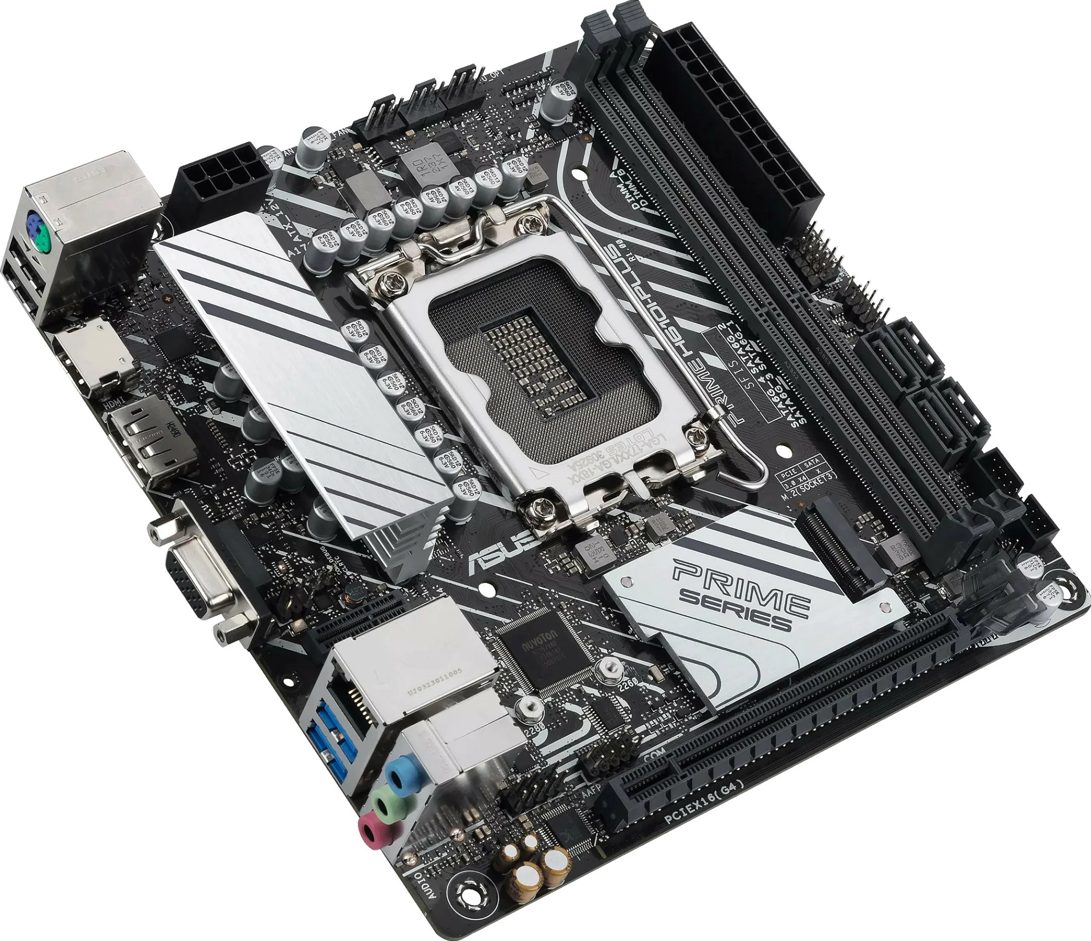 Pllakë amë ASUS PRIME H610I-PLUS-CSM, Intel, LGA 1700, DDR5-SDRAM, mini ITX