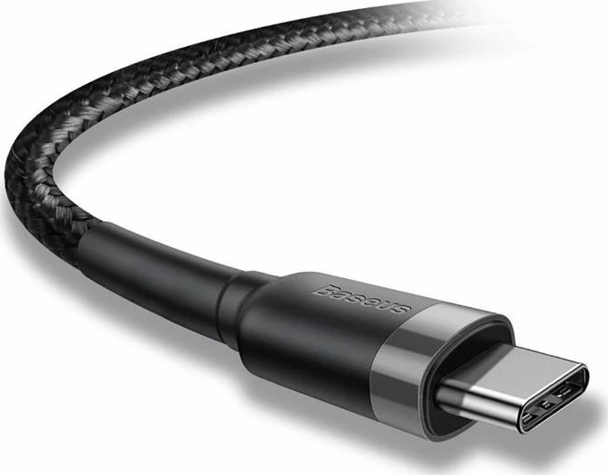 Kabllo USB-C në USB-C Baseus Cafule CATKLF-HG1 (SB4818) 2 m QC 3.0/PD 3A, e zezë