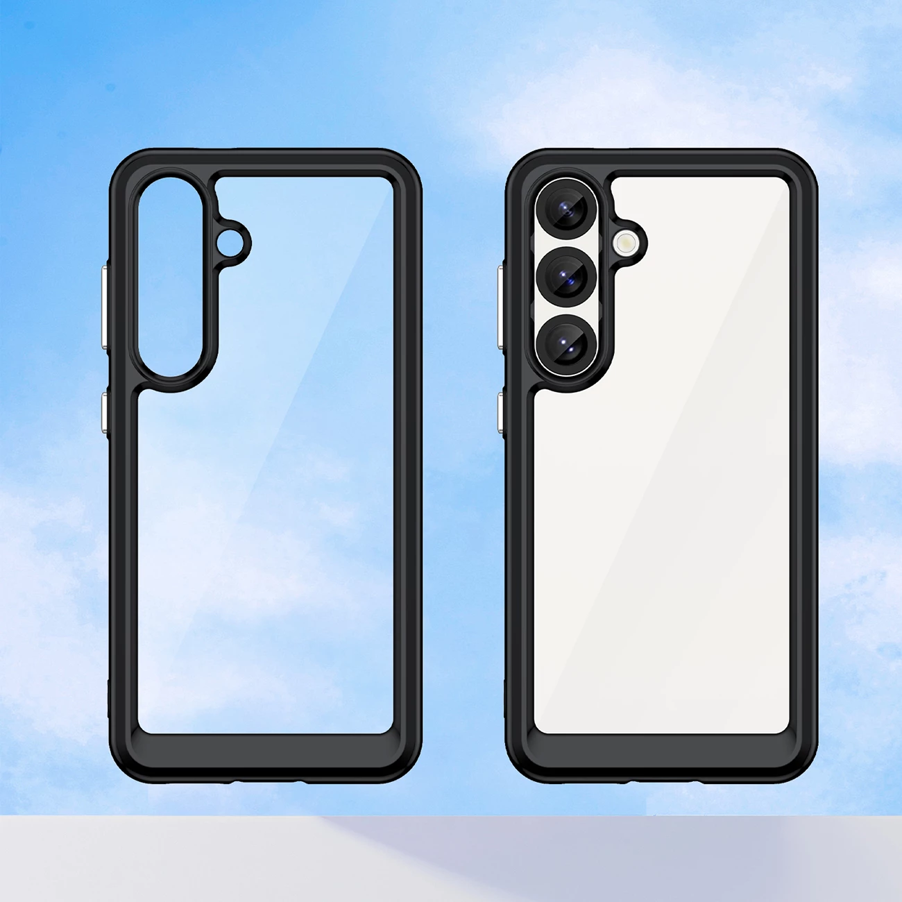 Mbështjellës Hurtel Outer Space Case për Samsung Galaxy S25, TPU/PC, i zi