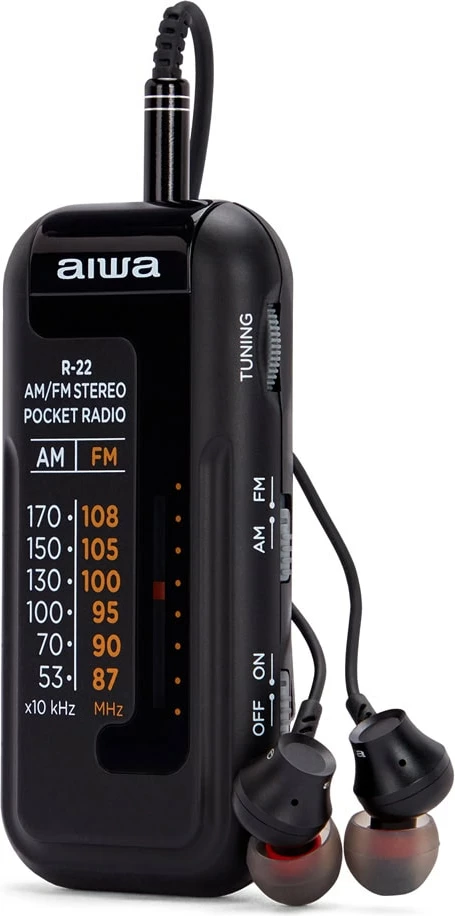 Radio Mini me Zë Hyperbass dhe Kufje AIWA R-22