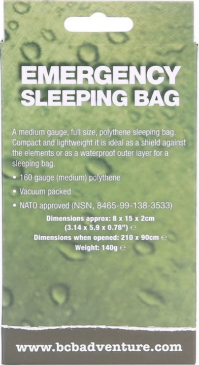 Mbijetesë Dhe Kampim BCB BCB Emergency sleeping bag CL520
