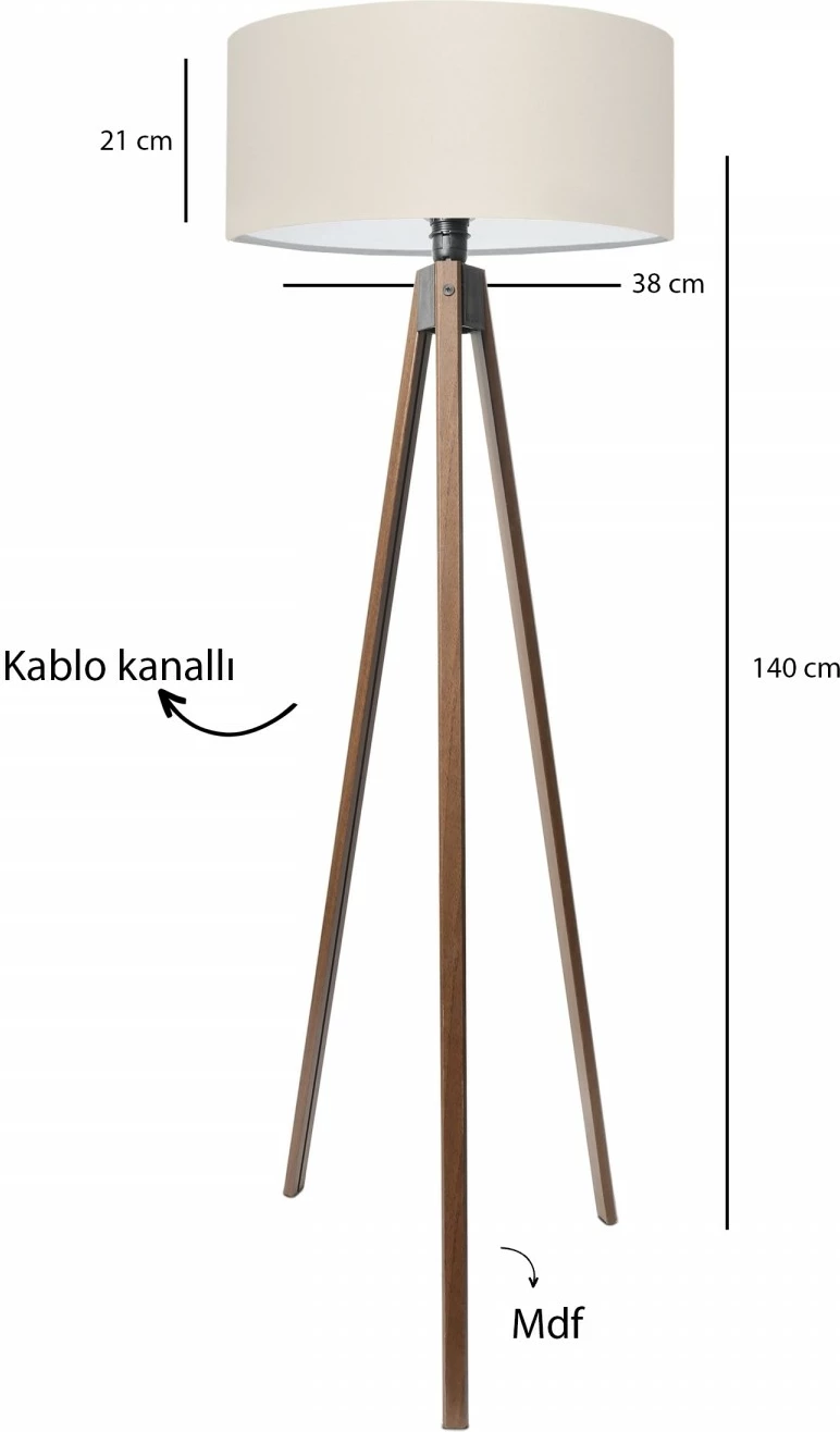 Llambë dyshemeje Opviq, AYD-3685, ngjyrë krem