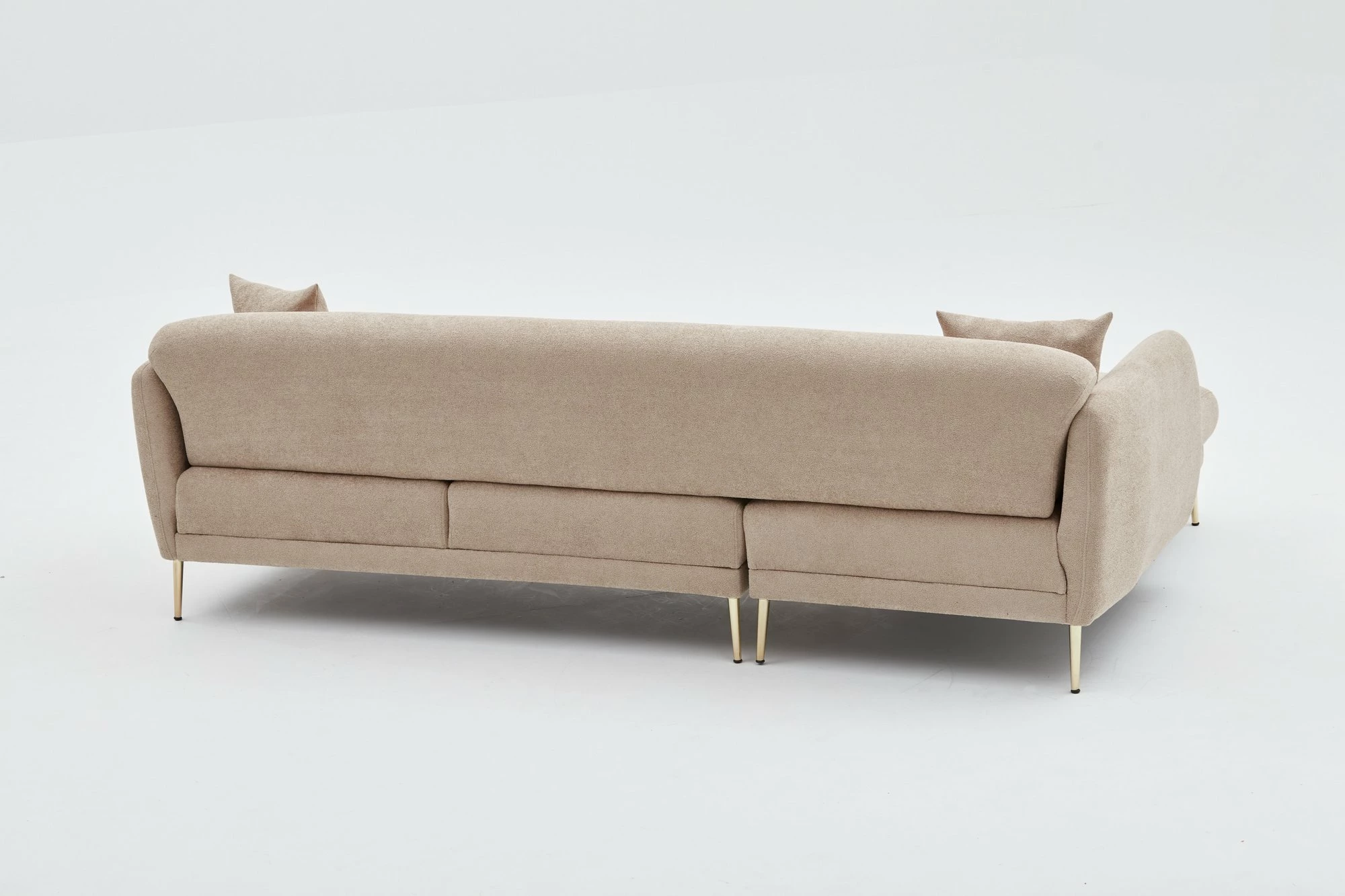 Kënd-sofë krevati Atelier del Sofa, Simena majtas, bezhë