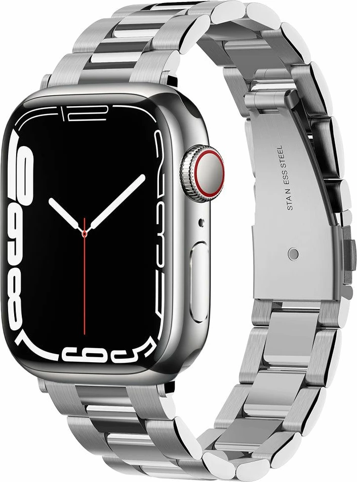 Rrip ore Spigen Modern Fit çelik inox për Apple Watch 4/5/6/7/8/SE 38/40/41 mm, argjend, 1 copë