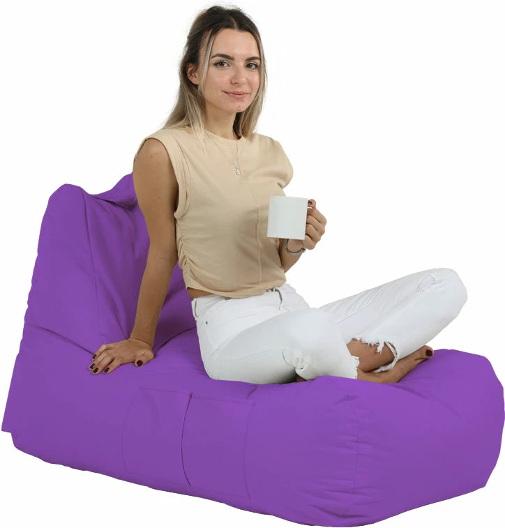 Puf kopshti, ngjyrë vjollcë, Atelier del Sofa, Trendy Comfort Bed Pouf