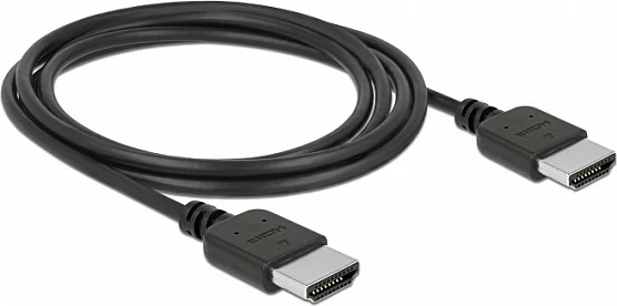 Kabllo HDMI DeLOCK 85217, 2 m, 4K 60Hz, 18 Gbit/s, ARC, e zezë