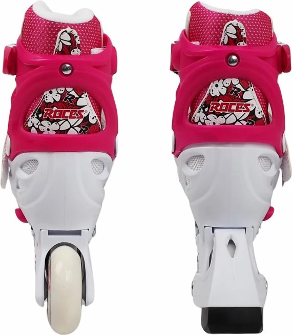Rollera për fëmijë Roces, të bardha dhe rozë