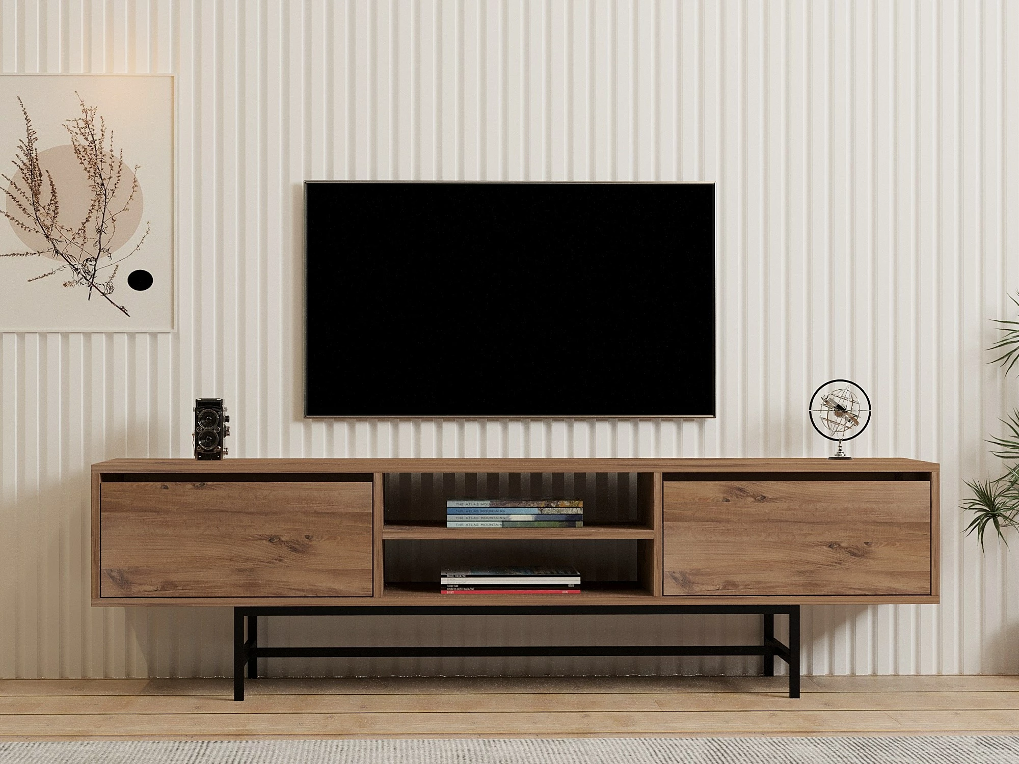 Komodë për TV, ngjyrë Atlantic Pine, Skye Decor, Tauber