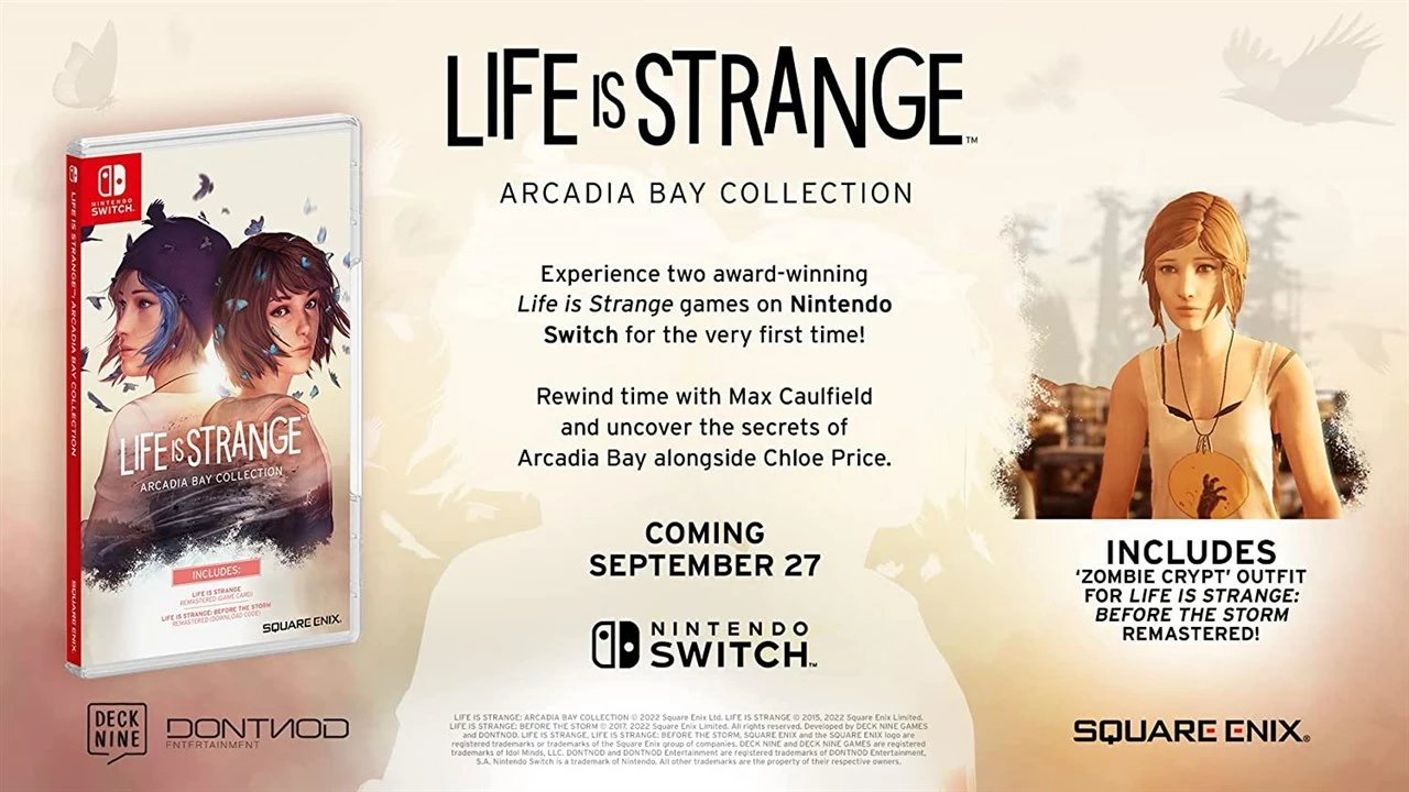 Lojë Nintendo Switch, Square Enix, Life Is Strange: Arcadia Bay Collection, koleksion 2 lojëra