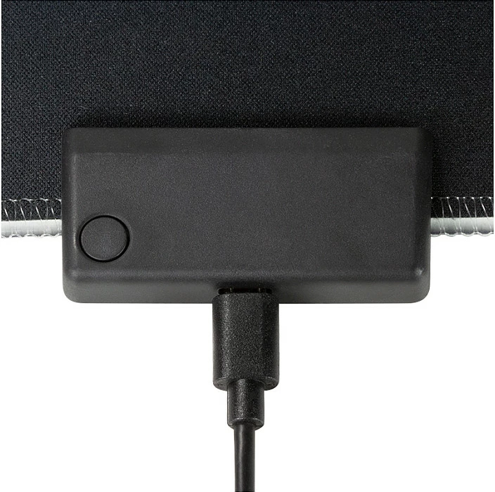 Mauspad gaming LogiLink, RGB LED, 350x260x3mm, i butë, i zi