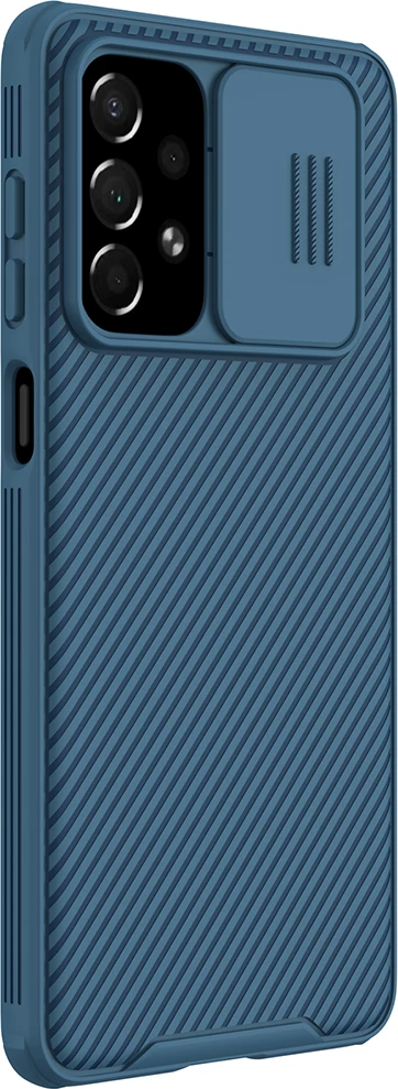 Mbështjellës Nillkin CamShield Pro për Samsung Galaxy A73, me kapak kamere, Kaltër