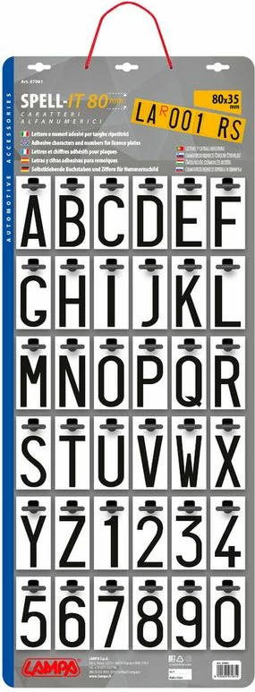 Shkronja Dekoruese 360pcs 80x35mm