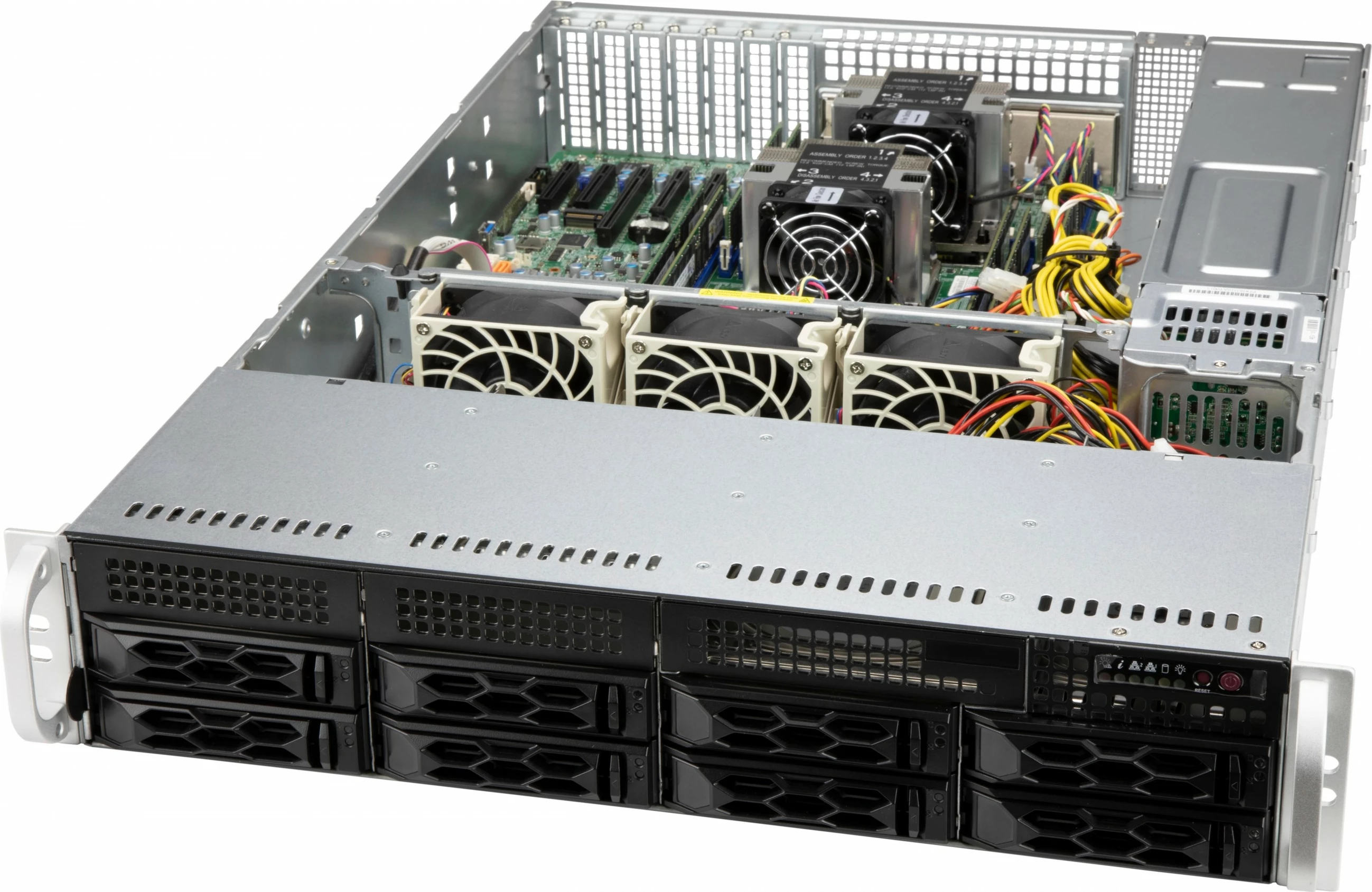 Kasë serveri Supermicro CSE-LA25TQC-R609LP, Rack, ATX, EATX, 2U, e zezë