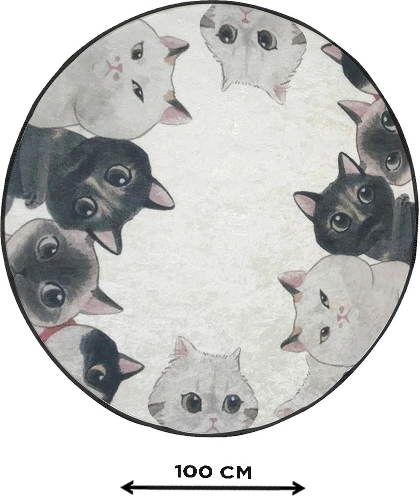 Tapet për banjo, Mijölnir, Angry Cats Djt Cap, shumëngjyrësh, 100 cm