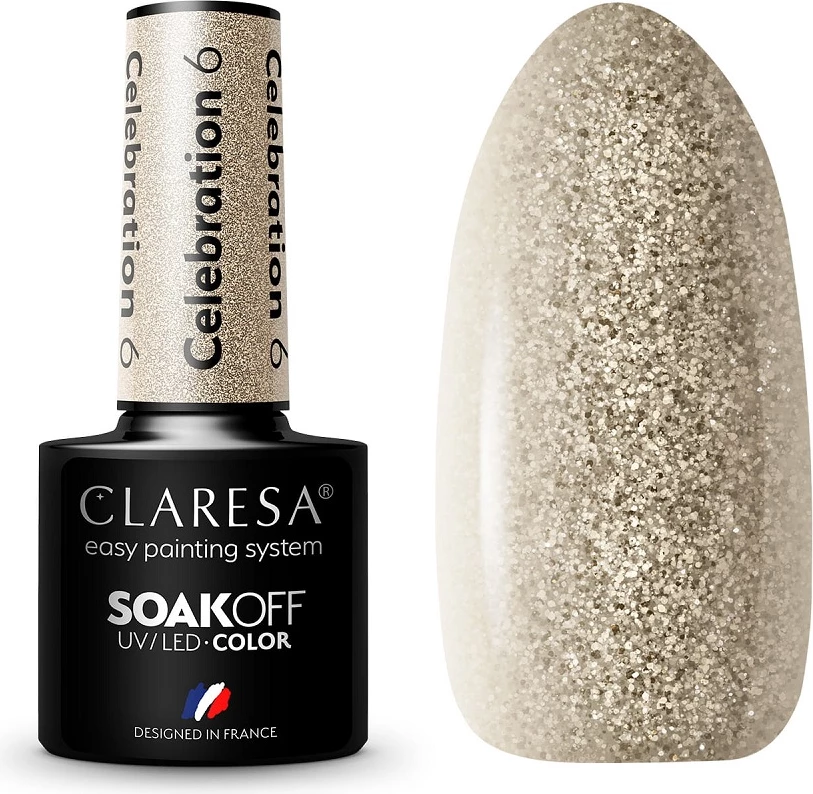 Llak për thonj Claresa Celebration Hybrid ari i vjetër 6.5g