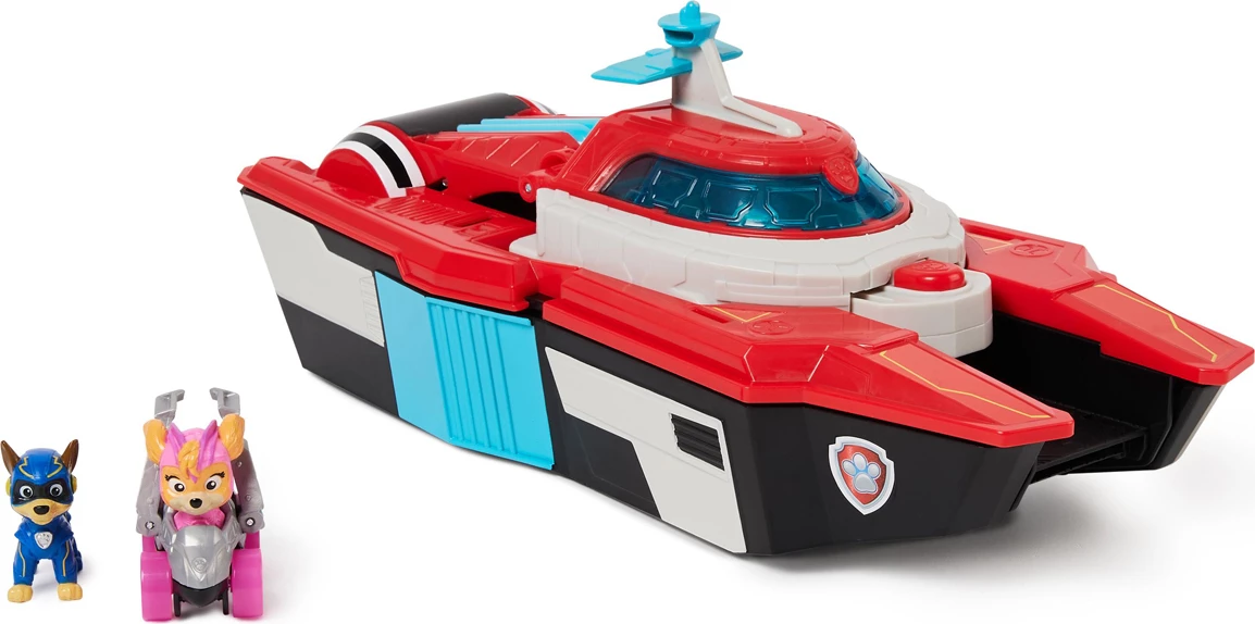 Paw Patrol The Mighty Movie - Pup Squad Air Craft Carrier HQ Playset