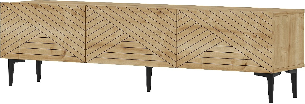 Komodë TV Skye Decor, ngjyrë lisi safir, Felix