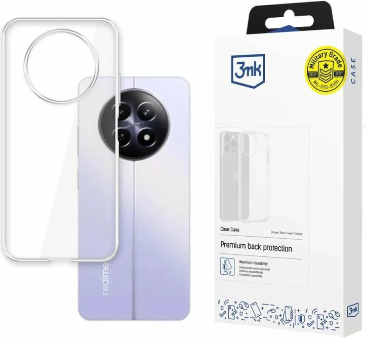 Mbrojtëse telefoni 3mk Protection Clear Case për Realme 12 5G, transparente