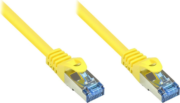 Kabllo rrjeti GoodConnections Cat6a 1.5m S/FTP 10Gbps, e verdhë
