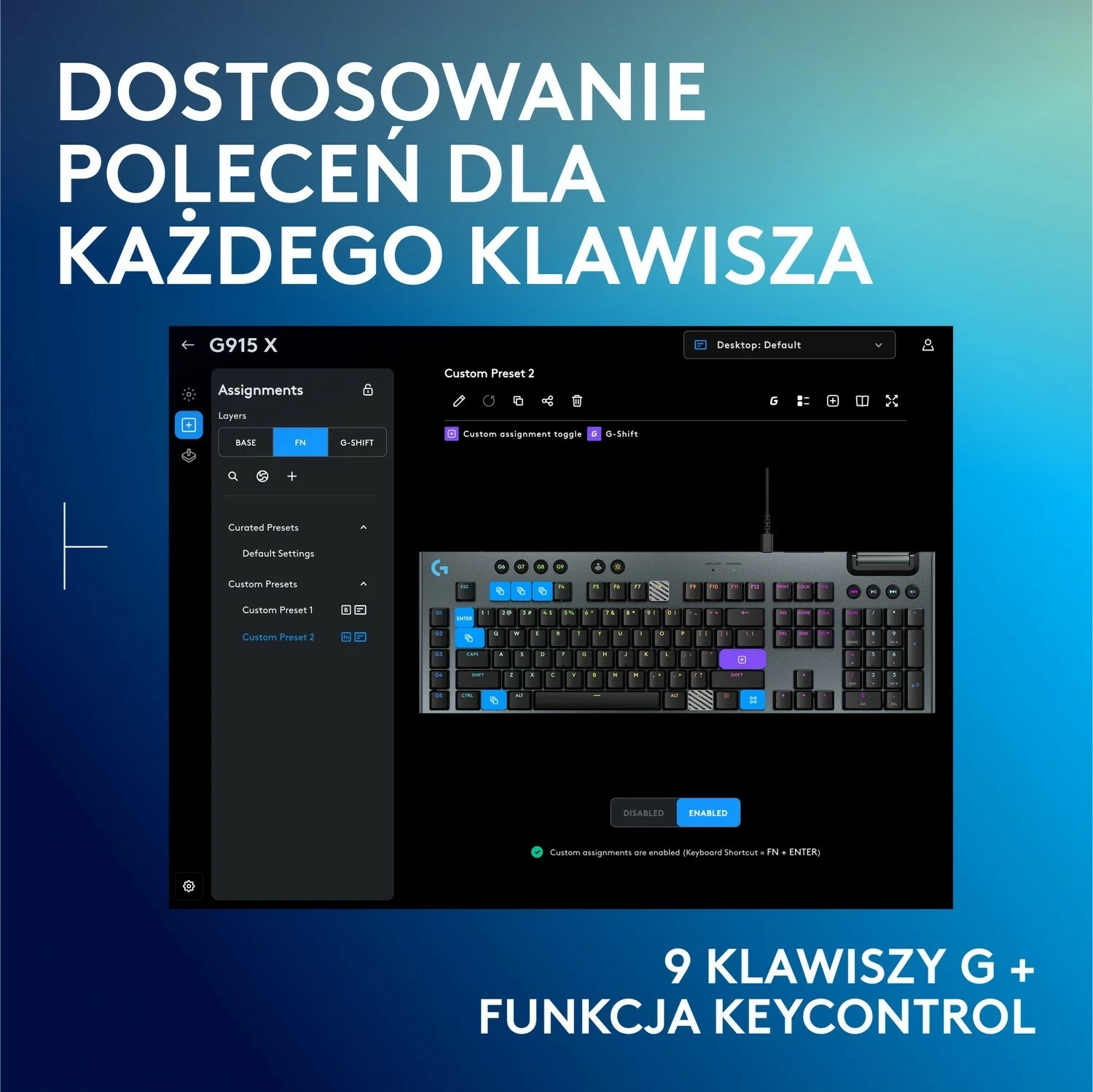Tastierë Logitech G915 X Tactile, RGB, e zezë