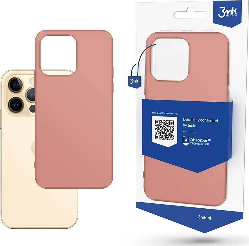 Mbështjellës 3mk Matt Case për iPhone 13 Pro Max 6.7", rozë (lychee)