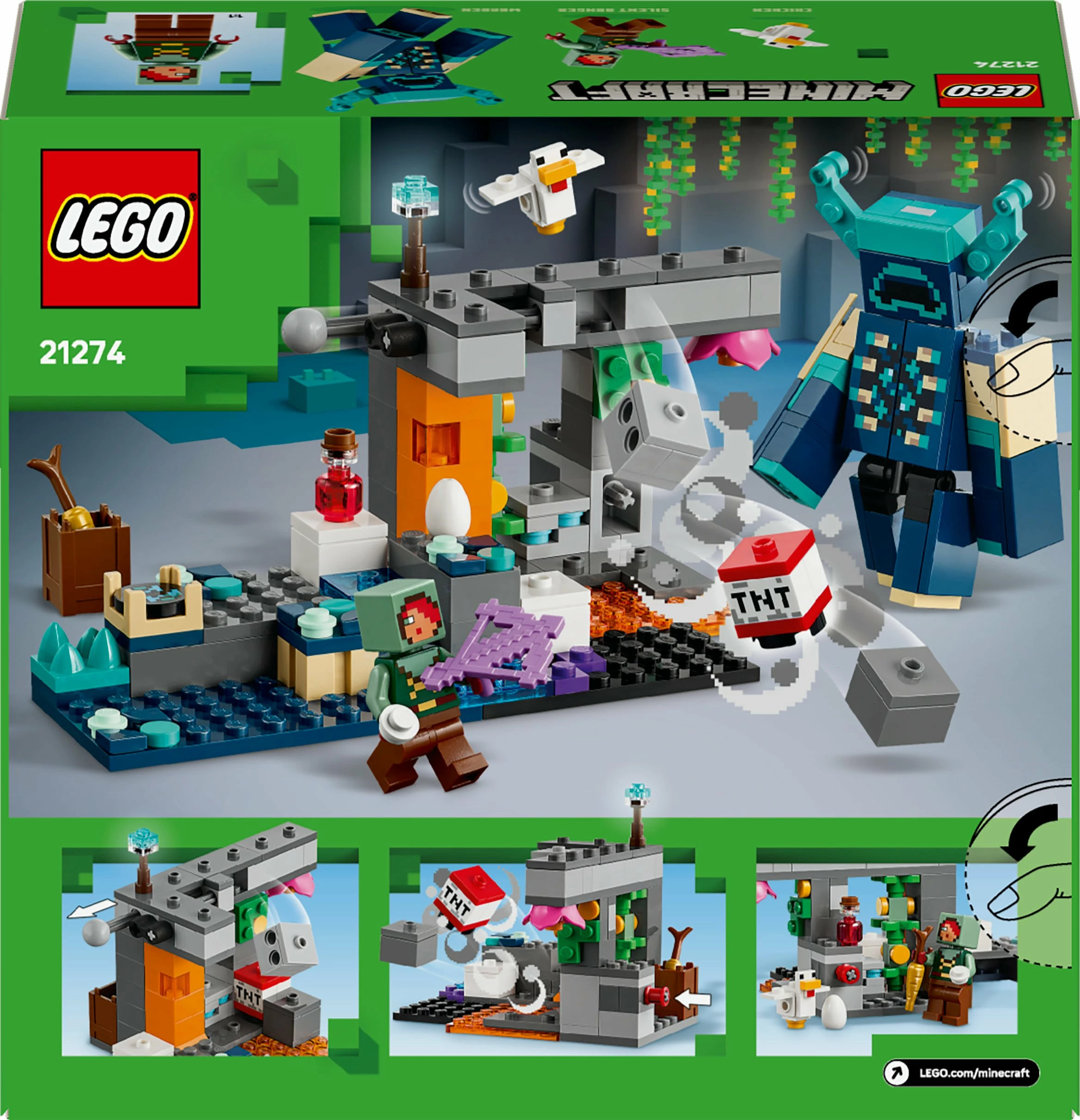 Set ndërtimi LEGO Minecraft LEGO 21274 Encounter with the Guard, 238 copë