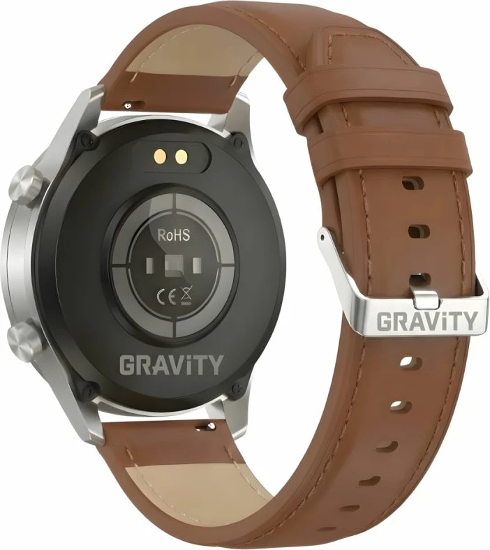 Smartwatch Gravity GT10-8, argjendt, 2 rripa