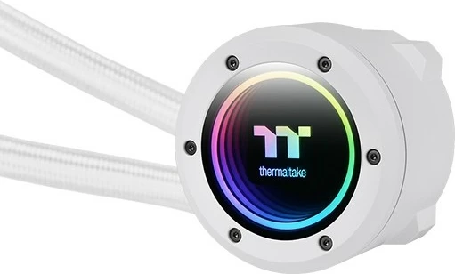 Ftohës i lëngshëm gjithë-në-një Thermaltake TH280 V2 ARGB Snow, 14 cm, 84.32 cfm, Bardhë