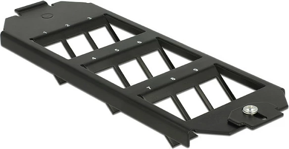 Mbajtës Keystone DeLOCK 86281, metal, për 9 module, i zi