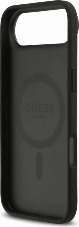 Kapak telefoni Guess 4G Circle Classic Logo MagSafe për iPhone Air, i zi