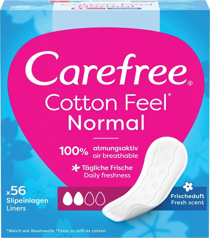 Peceta higjienike Carefree S/M aromë e freskët 56 copë