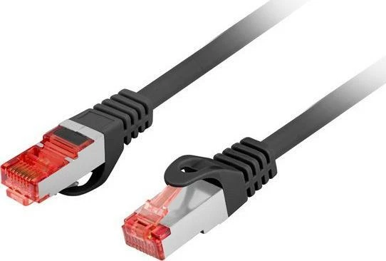 Patchcord Lanberg Cat.6 FTP LSZH CU 0.25 m, e zezë