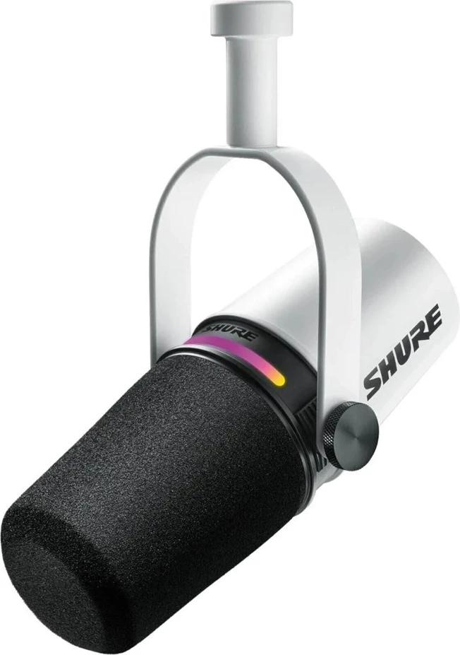 Mikrofon Shure MV7+-W, XLR/USB-C, Bardhë