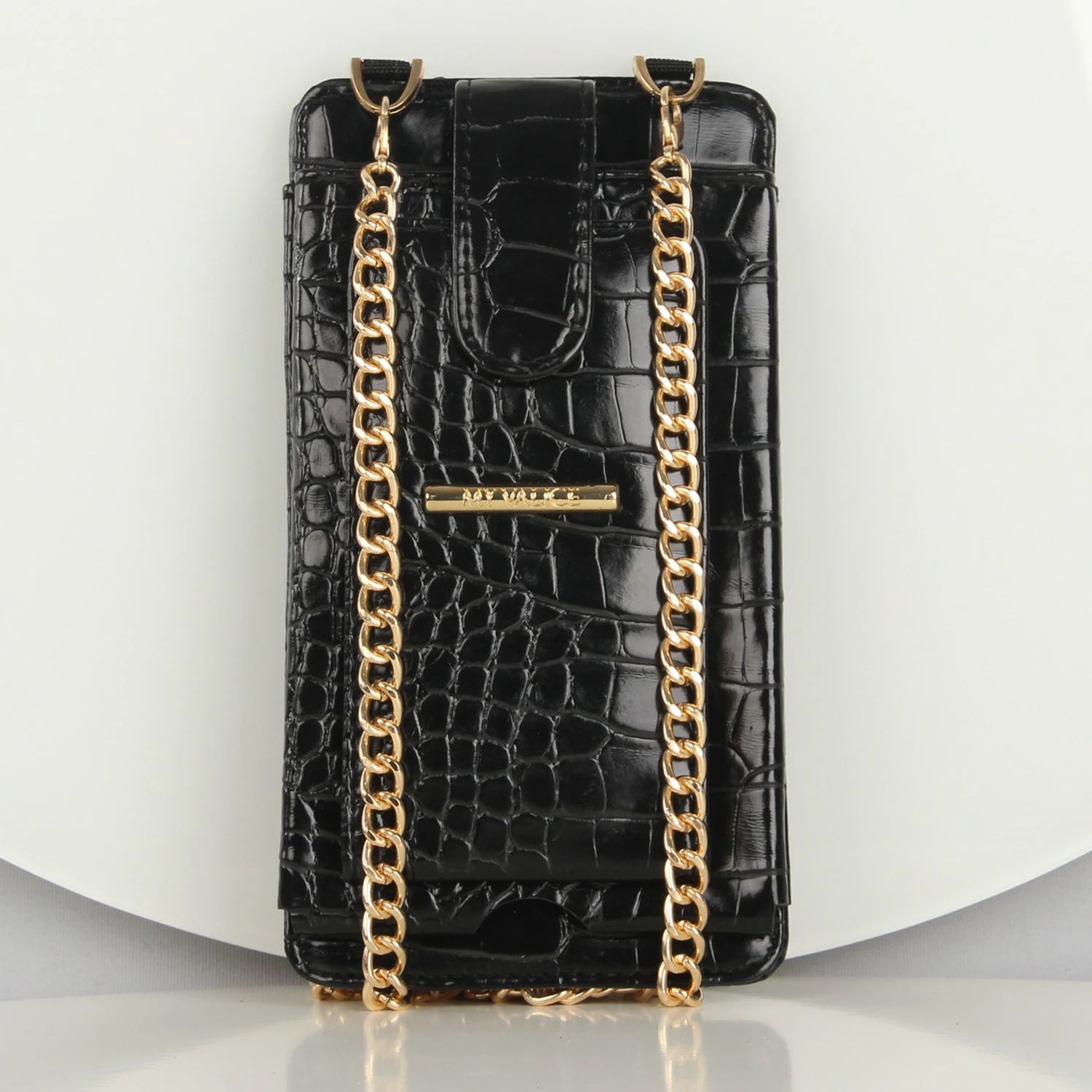 Portofol me çantë për telefon, ngjyrë e zezë, Zoozie Bags, 1166