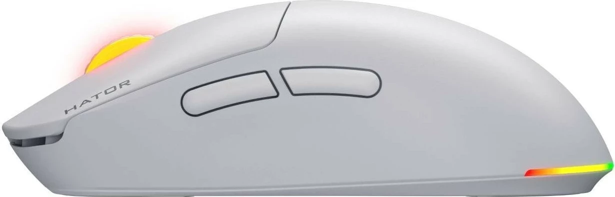 Maus Hator Quasar 3 wireless, RGB, 12000 DPI, i bardhë