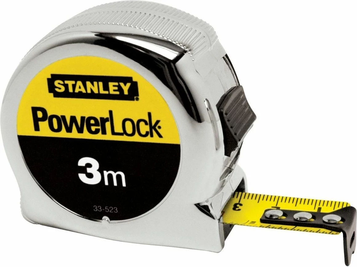 Metër matës Stanley PowerLock 3 m, kasë metalike (0-33-218)