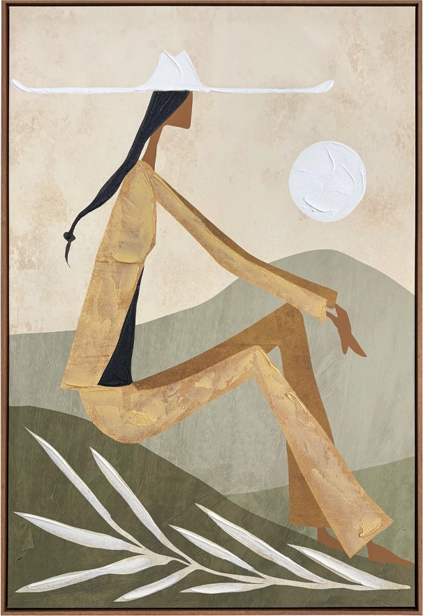 Pikturë dekorative ELYSIA, shumëngjyrëshe, kanavacë, kornizë druri, 80x120x4cm
