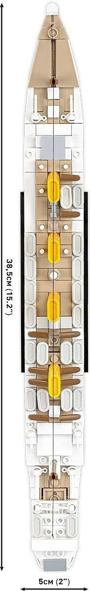 Set blloqe ndërtimi Cobi H.M.H.S. Britannic, 636 pjesë, plastikë