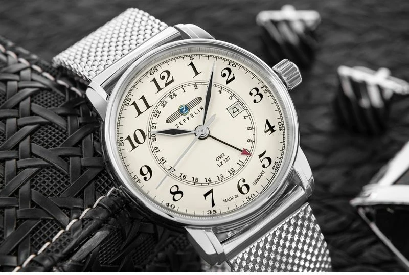 Orë dore për meshkuj Zeppelin, e zezë